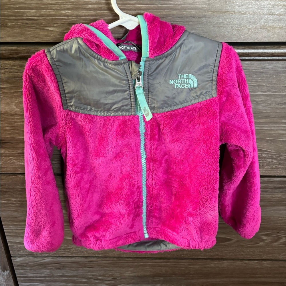 The North Face Toddler Fuchsia and Gray Fleece Jacket